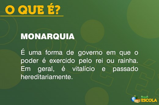 Monarquia: o que é, tipos, exemplos - Brasil Escola