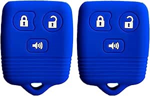 Silicone Smart Key Fob Cover Case Protector Keyless Remote Holder for Ford Explorer Edge Escape F150 Expedition Mercury Navigator Ranger Mariner| Rpkey Keyless Remote Case Replacement
