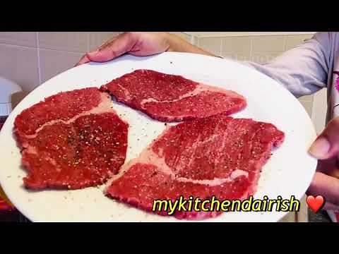 Vlog#34 10 mins Beef Sizzle Steak by #mykitchendairish homecooking | Simple and quick meat recipe