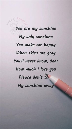 Sing Along and Learn English | You Are My Sunshine Karaoke