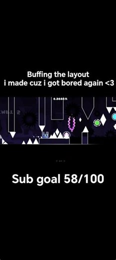 might have buffed a wiw bit too much :3 #geometrydash #gd