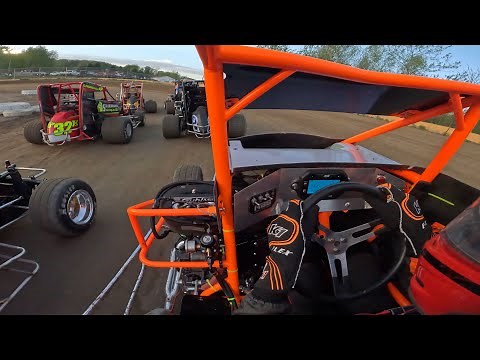 Micro sprint racing - rookie wingless 600 Hamlin speedway 5-13-23