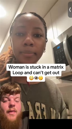 RealWeirdTime on Instagram: "Woman is stuck in a matrix loop and can’t get out 😳 #matrix #glitch #loop #sad #simulation #mystery #scary"