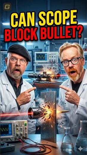 Can a Bullet Travel Through a Sniper Scope? 🎯 #mythbusters