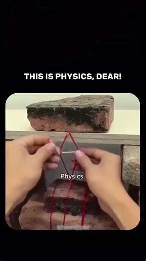 A physics concept regarding tension, balance, and force distribution #shorts