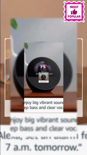 All-new Echo Spot, Smart alarm clock with vibrant sound, Alexa and Bluetooth | Blue