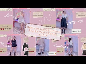 Modakawa Try-On Haul | Kawaii Outfits + Pajamas 🥰✨