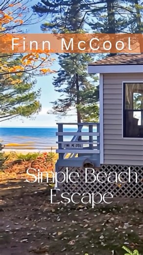 Madeline Island Vacations | Rentals on Instagram: "200 feet of sand beach... just steps away! 🌊☀️ Welcome to Finn McCool 1 BR / 1 BA | Sleeps 2 (Dog Friendly)A cozy beachfront escape just steps from Lake Superior. Nextdoor to our Barge Bay Vacation Rental, enjoy 200+ feet of sand beach, quiet evenings by the fire pit, and a peaceful setting perfect for unplugging. This one-bedroom park-model cabin features a full kitchen, full bath, and a small living area that opens to a lakeside deck. A simpl