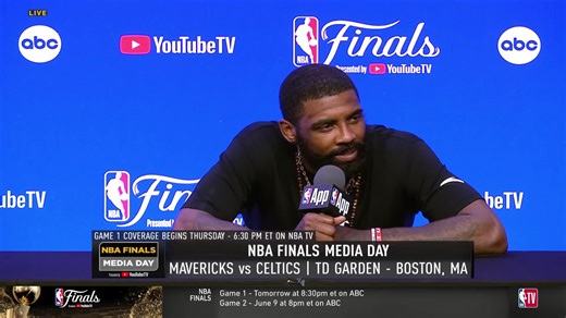 "These young guys are very hungry. They want a championship; I want a championship so our feelings are very mutual, but I've always reminded them that this is a process." 💯 Kyrie speaks to the growth of his leadership #NBAFinals | NBA TV