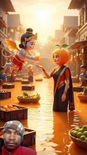 is ladki ne juice Peete Hain English mein Badal gai aur juice ka barish hone Laga Hanuman Ji juice 🧃