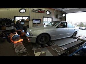 BMW E39 540I DYNO RUNS!!! INSANE SOUND!! TORQUE MONSTER 4.4 6 SPEED V8!! AND M5s DYNO GRAPHS