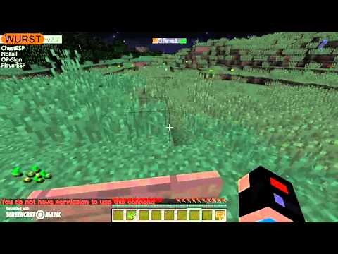 Minecraft Hacked client wurst 2.7 (with force op!)