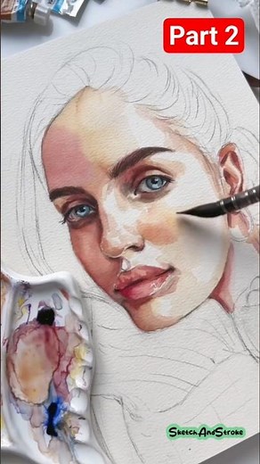 How to Paint a Cozy Autumn Portrait | Easy Watercolor Tutorial for Beginners #watercolor #drawing