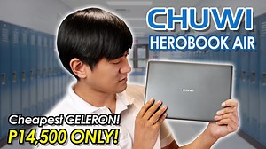 Our cheapest laptop just got cheaper!!! 😱 From P15,500 now P13,999 Brand-new SEALED Chuwi HeroBook Air Celeron 4gb 128 SSD! To watch more laptop unboxing, reviews, chasis removal visit our YT channel: https://www.youtube.com/c/LaptopFactory Chuwi HeroBook Air Intel Celeron N4020 Processor (4M Cache, up to 2.80 GHz) 4GB ram 128GB SSD (faster than HDD) Intel UHD Graphics 600 11.6" HD (1366 x 768) Licensed Windows 10 Ports: 2xUSB 1xMini HDMI 1xMicro SD Card Reader Combo Audio Jack ALL UNITS ARE BR
