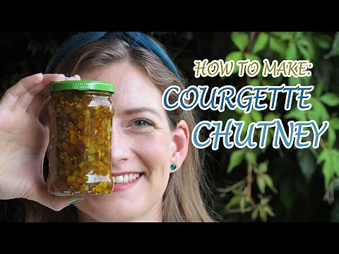 HOW TO MAKE COURGETTE/ MARROW CHUTNEY /Zucchini Chutney Rezept Untertitel Deutsch | Miss Anglophilia