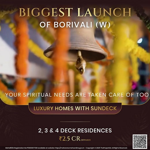 Borivali's Biggest Launch!!! Own a lavish Sundeck Homes at the Most...