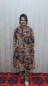 Dress Code SEP13 Open Button Co Ords with Pocket Material- Korean Georgette Body - 42, 44, 46, 48, 50, 52. Sleeve 17/18 Long - 43/44 Pant, Long 39/40 Thai 28 Opening- 22 | Girls Weaver