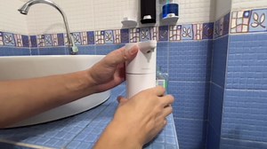 Automatic Soap Dispenser Touchless,Simple Physical Adjustment,Low Battery Consumption Hand Dish Soap Dispenser Kitchen Bathroom,Hands Free Auto