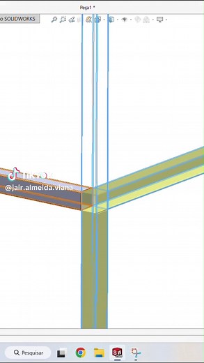 Estrutura metálica. #solidworks #cad