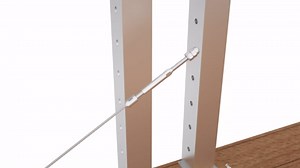 BLIKA Upgraded 20 Pack 1/8" Swageless Threaded Stud Tension End Fitting Terminal for Wood/Metal Post, No Crimping Tool, T316 Stainless Steel, Cable Railing Tensioner for Wire Deck Railing System