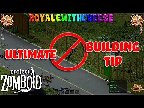 Amazing New Trick To Building Walls! Project Zomboid Pro Tips And Tricks