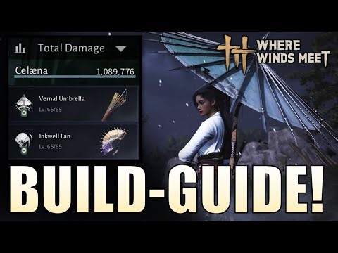 Where Winds Meet - Easy Top Damage Umbrella + Fan Build - Silkbind Jade Guide for PvE Bosses