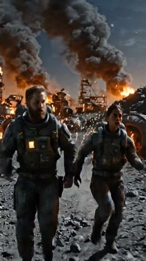 asteroid attack in Moon 😱😱 #ai #trending #viral