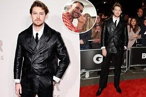 Joe Alwyn rocks leather look in first public appearance since Taylor Swift, Travis Kelce romance