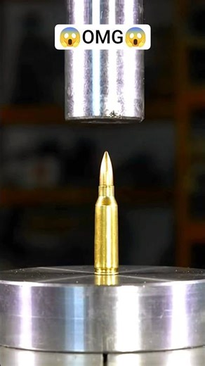 Hydraulic Press vs Gun Bullet 😱 Satisfying Crush #shorts #hydraulicpress