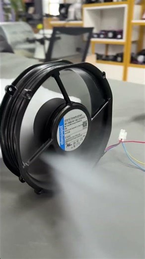 2218 F Axial Fan Dry Ice Airflow Test | Industrial Ventilation Visualization
