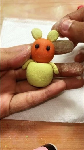 Air dry clay cutie #claycraft #shorts #diy #clayart #airdryclay