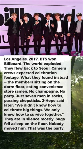 What Happened in the BTS Dorm the Night They Won Their First Billboard Award Nobody Talks About
