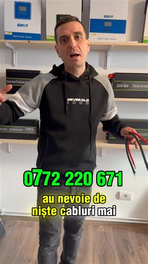 Majoritatea persoanelor se concentreaza doar pe invertor sau baterie, dar cablurile dintre ele sunt la fel de importante! Pierderile de tensiune pot aparea indata daca ai cablurile prea subtiri, oprirea invertorului anticipata si consumul bateriei inutil. Daca optezi pentru un cablu mai lung intre invertor si baterie, fi atent si alege un cablu mai gros pentru a evita pierderile! Degeaba ai un sistem bun daca cablurile pe care le alegi sunt rau dimensionate. 0772 220 671 https://pentrurulote.ro/