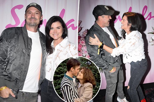 ‘90210’ exes Tiffani Thiessen and Brian Austin Green reunite 30 years after jealousy-fueled romance