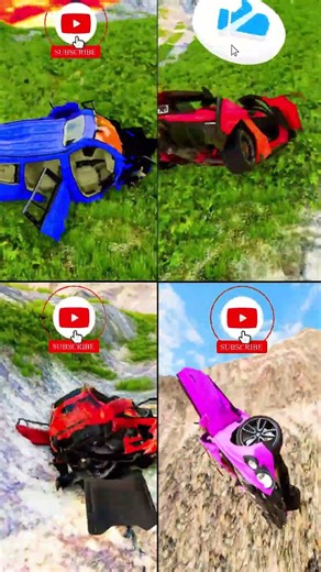 McQueen vs Hydraulic Crush #433 | BeamNG.Drive Gameplay #beamng #experiment #mcqueen #jump #roblox