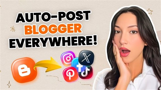 Automate Creating Social Media Posts From Blogger Post Them in SECONDS with AI + Nuelink | Bilal Ararou