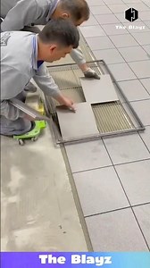 Perfect Floor Leveling Before Tiling! 😍 So Satisfying to Watch! #tiling #constructionasmr #work