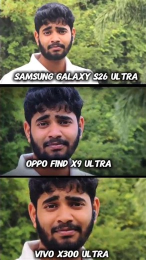 Samsung Galaxy S26 Ultra vs ViVO X300 Ultra vs Oppo Find X9 Ultra Photography Test Camera portrait