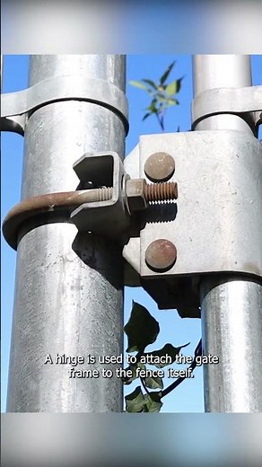 Chain Link Gate Basics in 30 Seconds #chainlinkfence