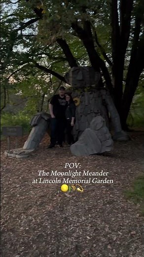 Experience a little moonlight magic at Lincoln Memorial Garden's Moonlight Meander 🌕✨