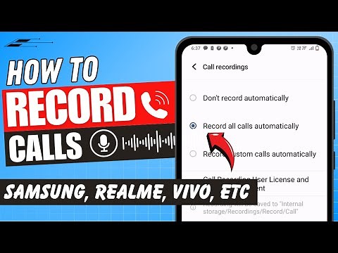How to Record Calls Automatically in Android | Call Recorder Android 📞⏺️