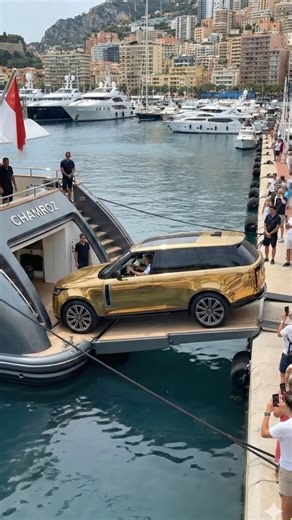 Long Wheelbase SUV Loading into a Super Yacht | Chamroz Cloud