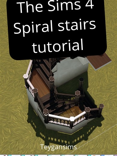 Spiral Stairs in The Sims4 it's possible!!!!! [NO MOD / NO CC] After hours of trying something, it's not perfect but I got something :) #sims4 #simscommunity #simsbuild #thesims4 #sims4tips #royaltyandlegacy #sims4royaltyandlegacy #creator #gameupdate #update #sims4tipsandtricks #simsupdate #simsnocc @thesims