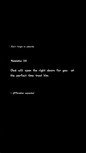 revelation 3:8 Jesus Christ says 😇#faith #quotes #gospelofhope #inspirationalquotes #motivation