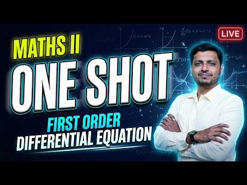 First Order Differential Equation | One Shot Lecture 🔥| RK SIR