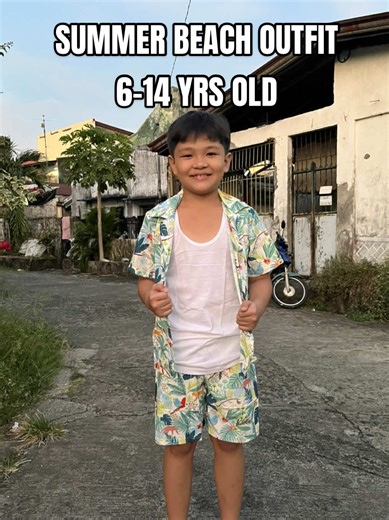 Stylish Summer Beach Outfits for Boys Aged 6-14