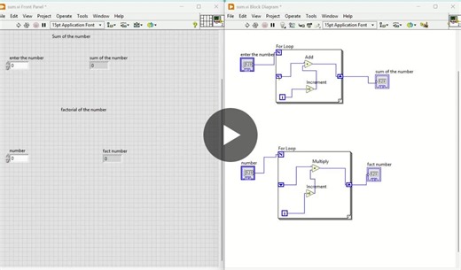 LabVIEW Loop Operations: Sum Factorial Calculations | Dhanalakshmi A posted on the topic | LinkedIn