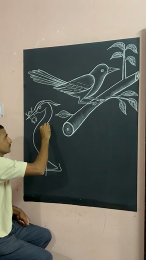 How to draw a sparrow and a heron step by step ||🤨 🐦‍⬛|| #birdart #viraldrawing #heron #viralartist #artistnareshkumar | Artist Naresh kumar