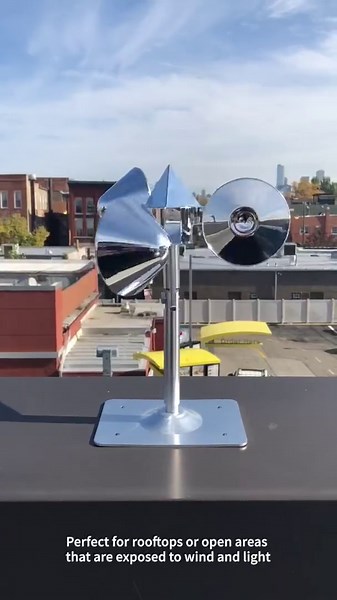 Bird-X Bird Deflector, Launches Multi-Sensory Attacks to Scare Birds Away, Ideal for Commercial and Residential Spaces, Easy to Install, 10"x7"x10"