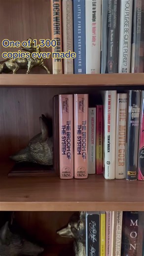 One of 1,300 copies. David Foster Wallace’s first book, The Broom of the System, 1987. #bookcollection #shelfie #firstedition #bookcollector #bookstagram